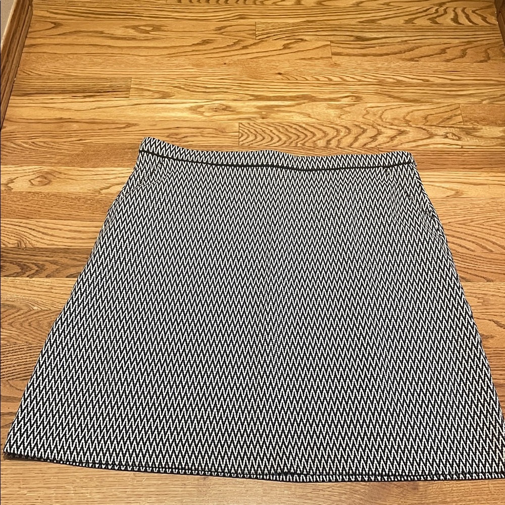 Dress Barn Black and White A-Line Skirt